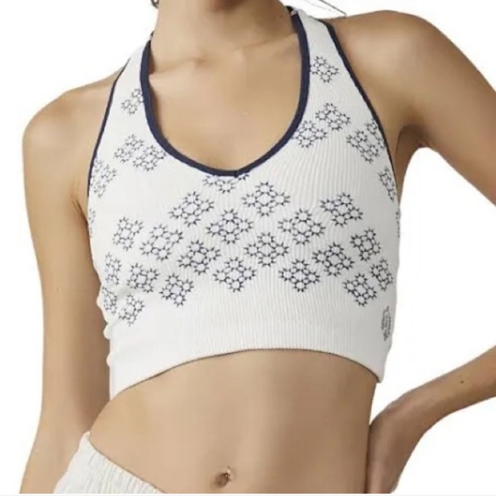 Free People FP Movement Free throw tank Sports Bra Top Women's XS‎ white flake